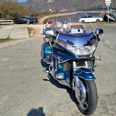 Motorrad Honda Goldwing.
