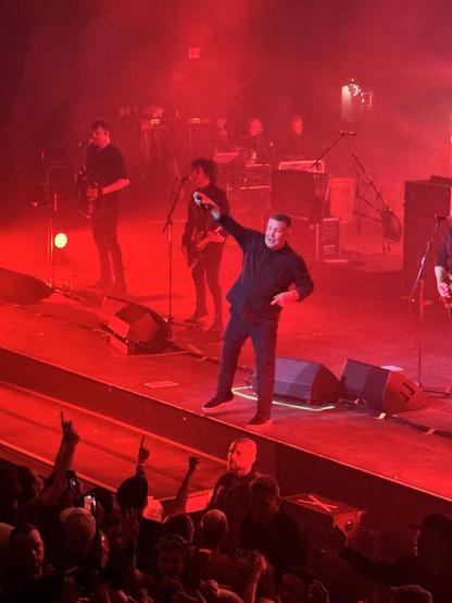 Lead singer of the Dropkick Murphys at the show in Boston