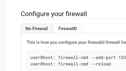 Screenshot showing OliveTin's new tab feature in the docs.