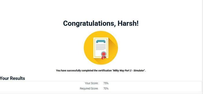 MilkyWay certification