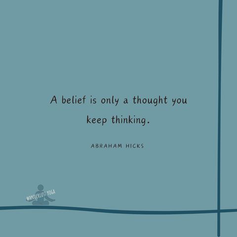 A belief is only a thought you keep thinking. ~Abraham Hicks~
