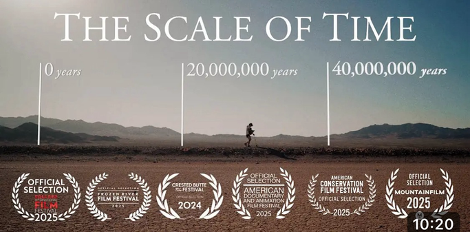 Screenshot of the YouTube video “The Scale of Time“.