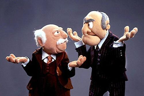 Waldorf and Statler from The Muppet Show.