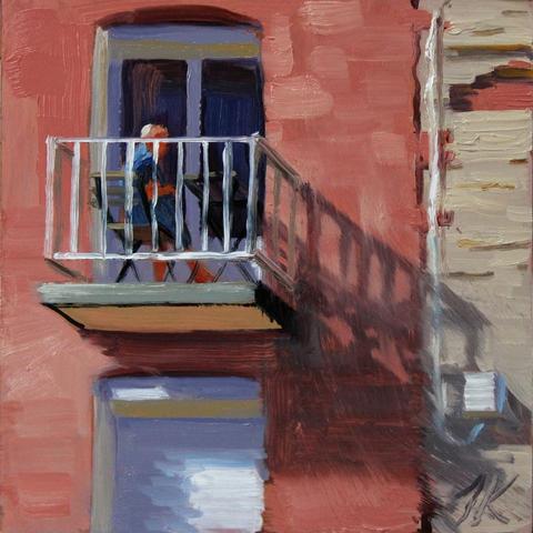 Balkon met slagschaduw, 12x12cm, olieverf op koper

#balkon #balkony #cityscape #stadsgezicht
#allaprimapainting #realism #figurative #contemporaryrealism #fineart #art #oilpaintingtechniques #artist #janneskoetsier #kunst #painting #schilderkunst #figuratievekunst #dutchart #oilpainting
