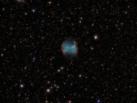 M27 - Dumbbell Nebula as seen by the Odyssey Pro. 