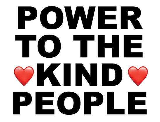 tekst> power to the <3 kind <3 people