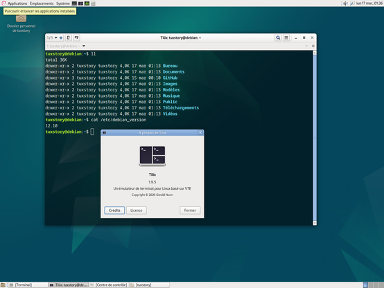 Debian MATE Tilix