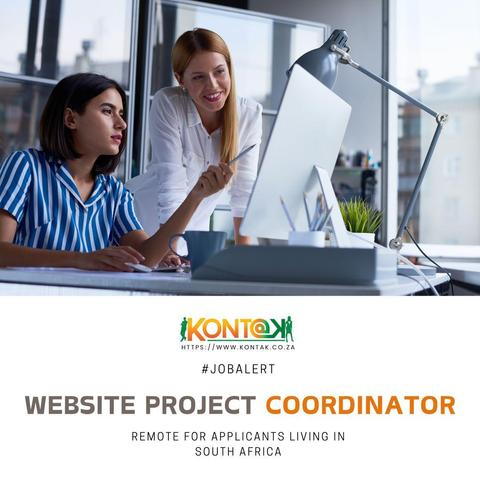 Website Project Coordinator (JB5196) at Kontak Recruitment - Remote (SA applicants only) 
