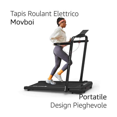 Mobvoi Home Treadmill SE Tapis Roulant Elettrico 1-12km/h Pieghevole 3 in 1 Tappetino da Passeggio Portatile pieghevole Compatto da 2,5HP con Display LED Telecomando per Ufficio Domestico socialsaleshub