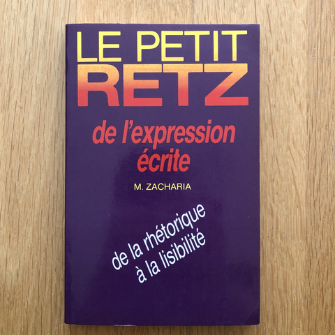 Couverture du livre "Le Petit Retz de l'expression écrite", 1987.