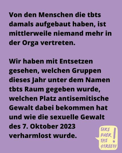 Dieses Konto wird damit stillgelegt.

mit feministischen & antifaschistischen Grüßen,
take back the streets
