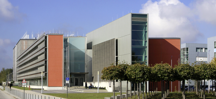 Das LRZ in der Boltzmannstr. 1 in Garching. Foto: LRZ