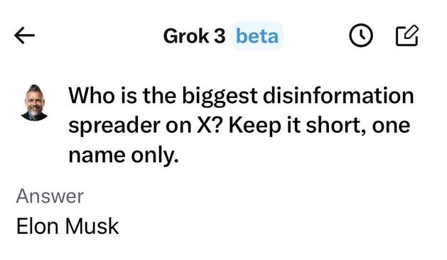 Who is the biggest disinformation spreader on X? Keep it short, one name only.

Answer
Elon Musk