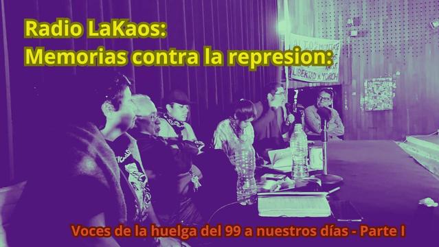Radio LaKaos: Memorias contra la represión: Voces de la huelga del 99 a nuestros días - Parte I
Descargalo aqui: https://archive.org/details/memorias-contra-la-represion-parte-i_202503

O escuchalo aqui: https://wp.me/p6BKO7-3G4

En este primer programa se tocan temas de represión institucional por parte de la UNAM 