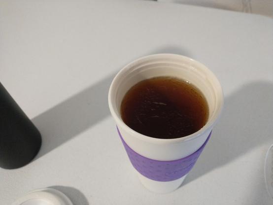 My copco Acadia cup filled with earl grey, used only 1 tea bag.