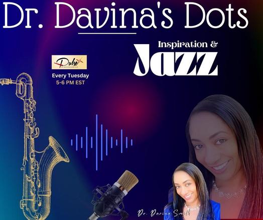 It’s almost time for another hour of positive inspiration and relaxing music on Dr. Davina’s Dots. Happening now, join us and tune in every Tuesday at 6PM EST on https://www.phazesintl.com 
#goodvibesonly #jazzlovers #musiclovers #positivevibesonly