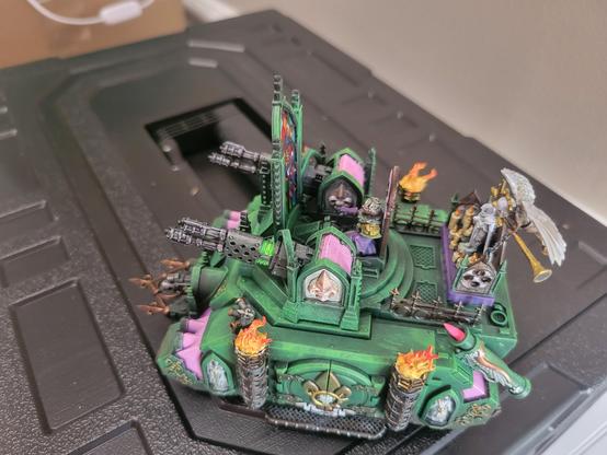 Top-down view of green Immolator