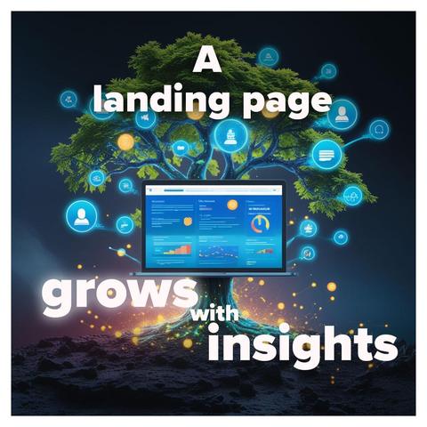 A landing page grows with insights