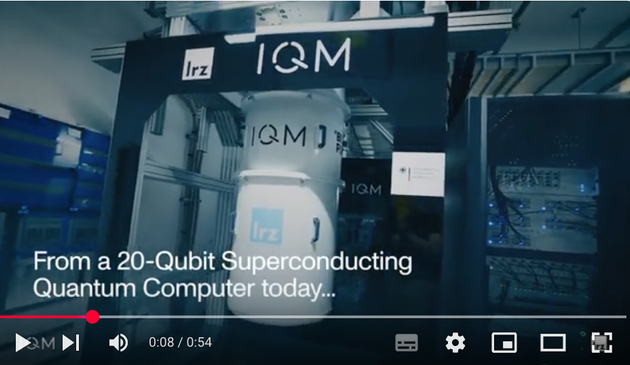 Screenshot from the vidoclip. Video: @IQM Quantum Computers