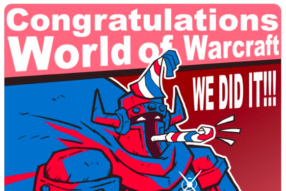 Text

Congratulations
World of Warcraft 

We did it !!!