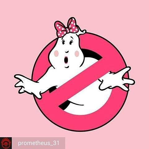 lady ghostbusters tshirt sticker
