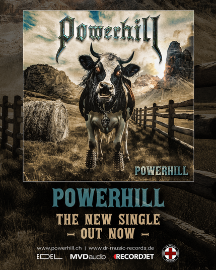 POWERHILL and their iconic cow mascot Clotilde are kicking up an amusing ‘Farm Metal’ stampede in the idyllic Swiss Alps with the release of their electrifying Hard Rock band anthem

Today, the Swiss band POWERHILL is creating quite a buzz with its unique ‘Farm Metal’, which is explosive, rousing, and full of humor, and is stirring up the rural idyll with its first single “Powerhill”. The musicians from Taverne carved out their very own tongue-in-cheek genre that is now being unleashed with full force and spiced with a pinch of country air on fans, rockin’ the wild Alpine prairie. POWERHILL go full throttle with their band anthem, delivering a track bursting with energy. In an epic and wildly entertaining lyric video staged by Very Metal Art (i.a. Motörhead, Judas Priest, Saxon), the iconic mascot Clotilde and her animal band are put impressively in the spotlight. Led by Veronica Torre and accompanied by thunderous riffs and high-energy drumming from Clotilde, the musicians blend powerful melodies with a hefty dose of humor. With their debut album “Generation X”, to be released via Dr. Music Records on 06/27/2025, the band around guitarist Alberto ‘Cep’ Ceppi proves that Metal and farmyard charm can be a surprisingly explosive mixture. 

POWERHILL are kicking up an entertaining ‘Farm Metal’ stampede with their band anthem, available now on all major download stores and streaming services!