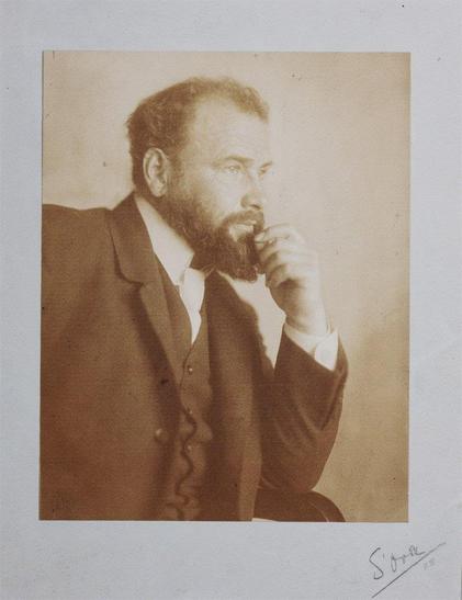 Photo of the painter Gustav Klimt