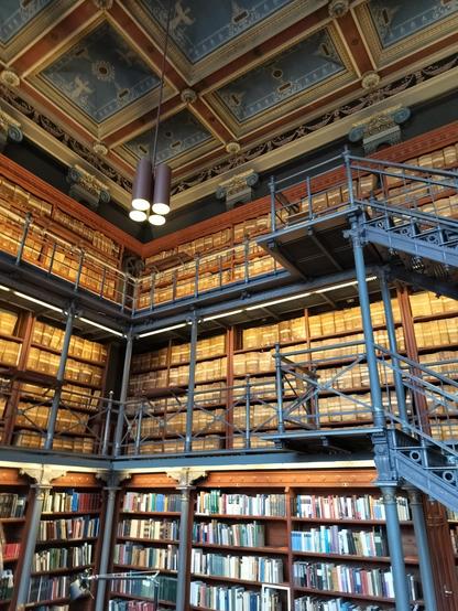 A huge amount of books in an old library 