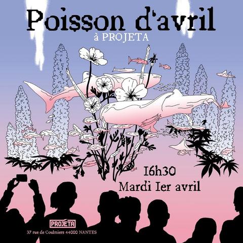 🪼SAUVE LA DATE🎣
Projeta prépare son 1er avril avec un évènement festif grand public! 
À partir de 16h30, venez profiter de la douceur printanière et jouer avec nous à une pêche à la ligne géante! 

Oui, oui, vous avez bien lu, UNE PÊCHE À LA LIGNE GÉANTE! Le principe est simple : une grosse piscine, des cannes à pêche et beaucoup de sérigraphie à gagner!! Posters, fanzines, T-shirts, cartes postales...

🪸PAS DE PERDANTS, QUE DES GAGNANTS ! 🐠

Un atelier de sérigraphie à prix libre sur textile sera animé l'après-midi! L'occasion de faire imprimer artisanalement vos plus belles sapes dans notre atelier! Quelques T-shirts et tote-bags seront dispos sur place, mais n'hésitez pas à venir avec vos propres vêtements !

Pour passer un bon moment, on prévoit bien sûr de la musique et une petite (mais gourmande) restauration à prix très doux! 

Venez nombreu.x.ses partager un verre avec nous et repartez les bras pleins de peints originaux! 
🐚

Illustration : Daphné Geisler
Graphisme : Alexis Grasset
