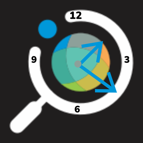 SciX logo with analog clock face superimposed
