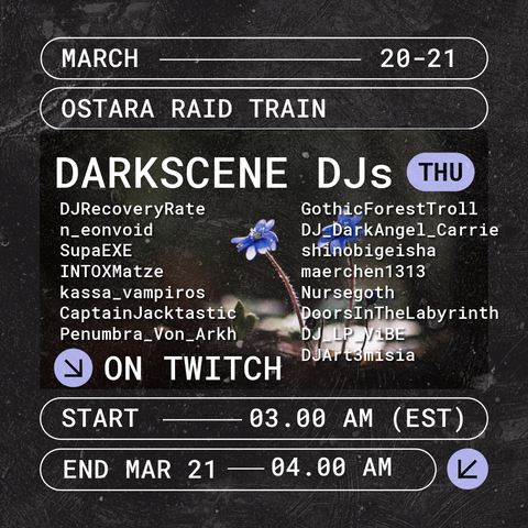 Ostara Raid Train March 20 - 21 on Twitch!