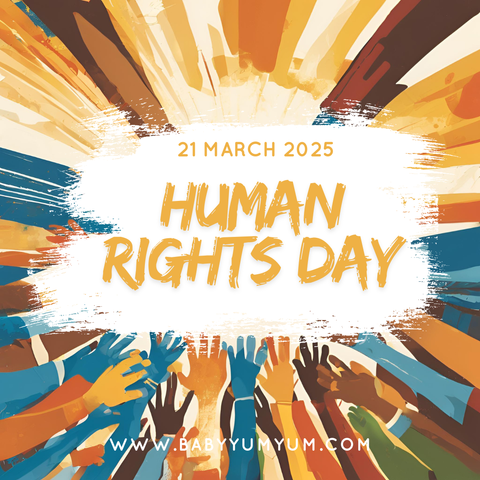 ✊ South African Human Rights Day ✊ Today, we honour the struggle and sacrifices made for the freedoms we enjoy. South African Human Rights Day is a reminder of our shared commitment to equality, dignity, and justice for all. Let’s continue to stand for human rights, support one another, and work towards a fairer and more inclusive society.  #BabyYumYum #BYY #HumanRightsDay #SouthAfrica #EqualityForAll #JusticeForAll