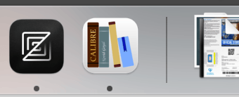 Calibre's macos icon that finally respects the dock guidelines.