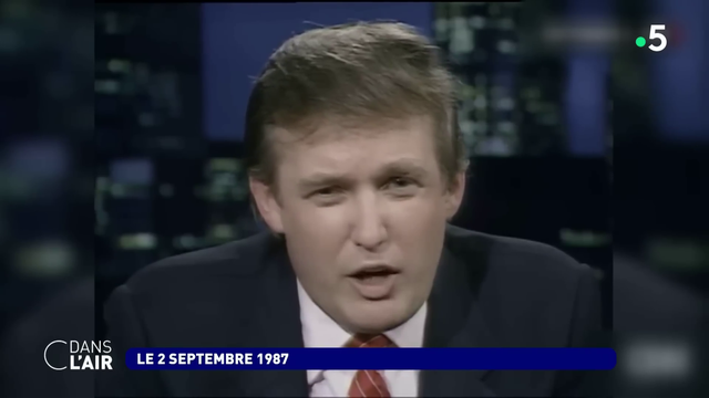 2 septembre 1987, Donald donne une interview sur CNN pour attaquer l'Otan. Il est agent immobilier quasi en faillite, de retour d'un séjour offert par les soviétiques à Moscou pour un projet de Tour toujours non construite au 21ème siècle.