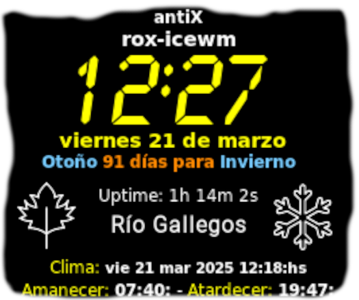 OpenWeatherMap wather conky

🍂✨ ¡Bienvenido, otoño! ✨🍂  

Las hojas cambian de color, el aire se llena de frescura y los días invitan a disfrutar de una buena taza de café mientras el viento susurra nuevas historias. 🌾🍁  

🍂☕ #Otoño #BienvenidaOtoño #Equinoccio #Patagonia #argentina #antix #GitHub #conky #autumn #wather

https://github.com/DrCalambre/OpenWeatherMap-wather-conky-master