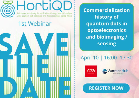 Save the date for the 1st webinar of HortiQD Project