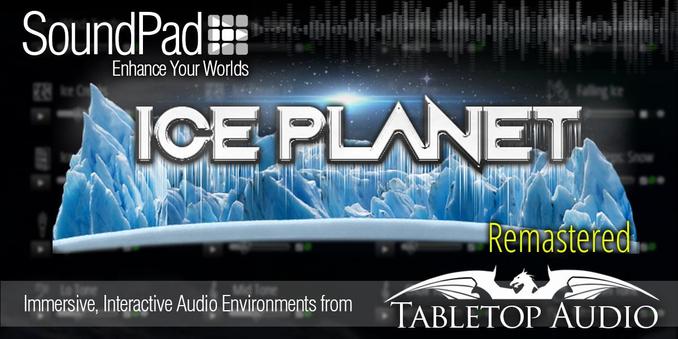 Header image for the remastered: Ice Planet SoundPad on tabletopaudio.com