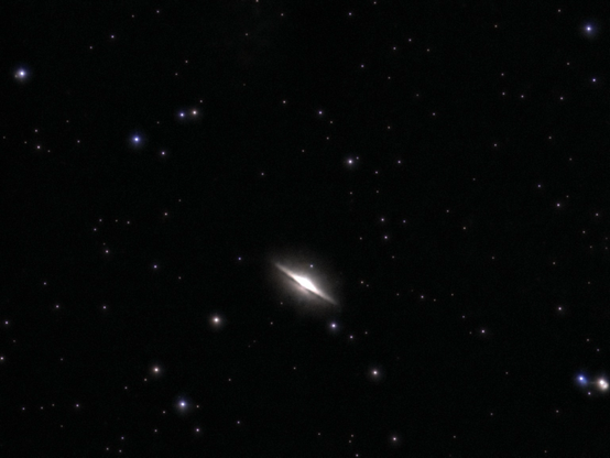 M104 - Sombrero Galaxy as seen by the Odyssey Pro. 