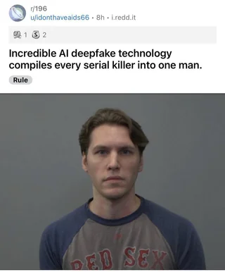 Incredible deepfake compiles every murderer into one pic. (It's Jerma985)