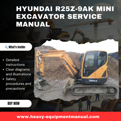 Hyundai R25Z-9AK Mini Excavator Service Manual
