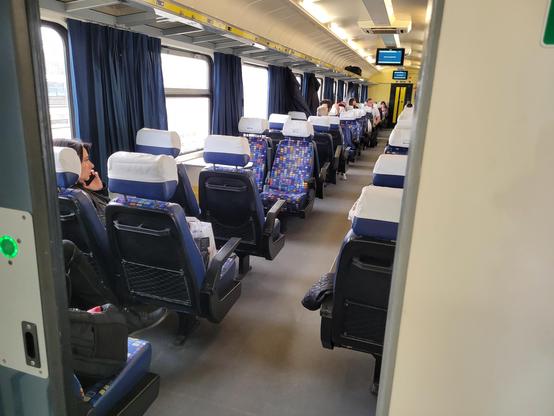 Seats in MAV carriage.