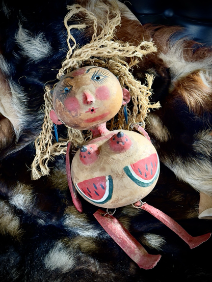 Mexican gourd folk art.