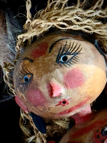 Mexican gourd folk art.