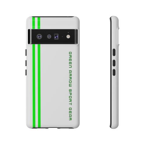 White Edition of Exclusive Tough Case for 21 Models of Google Pixel®. Brand: G.A.S.G | Green Arrow Sport Gear.
