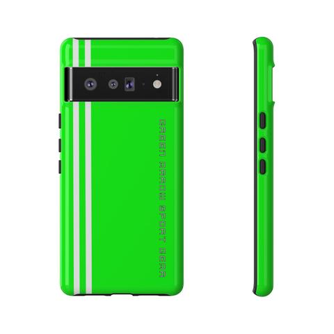 Signal Green Edition of Exclusive Tough Case for 21 Models of Google Pixel®. Brand: G.A.S.G | Green Arrow Sport Gear.
