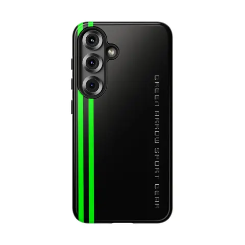Black and White Edition of Exclusive Tough Case for 23 Models of Samsung Galaxy®. Brand: G.A.S.G | Green Arrow Sport Gear.