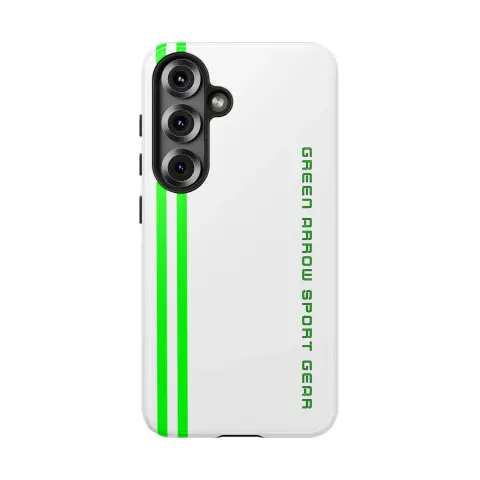 White Edition of Exclusive Tough Case for 23 Models of Samsung Galaxy®. Brand: G.A.S.G | Green Arrow Sport Gear.
