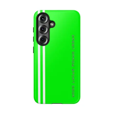 Signal Green Edition of Exclusive Tough Case for 23 Models of Samsung Galaxy®. Brand: G.A.S.G | Green Arrow Sport Gear.