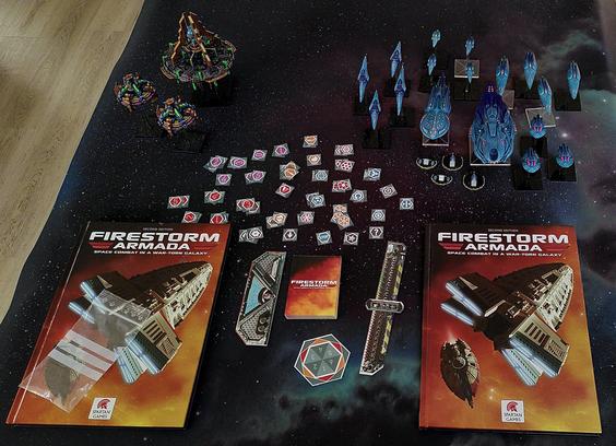 My complete Collection of Firestorm Armada. All finished up for now.