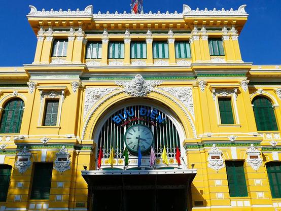 Post office in French colonial style in Ho Chi Minh
